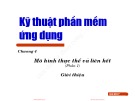 Bài giảng Kỹ thuật phần mềm ứng dụng: Chương 4 (Phần 1) - ĐH Bách khoa Hà Nội