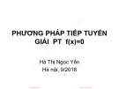 Bài giảng Phương pháp tính: Chương 4 - Hà Thị Ngọc Yến