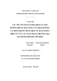 Luận văn Thạc sĩ Kinh tế: Các yếu tố chất lượng dịch vụ ảnh hưởng đến sự hải lòng của Khách hàng cá nhân khi sử dụng dịch vụ Ngân Hàng Điện Tử của các Ngân Hàng Thương Mại tại Thành phố Hồ Chí Minh