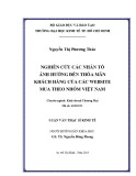 Luận văn Thạc sĩ Kinh tế: Nghiên cứu các nhân tố ảnh hưởng đến thỏa mãn khách hàng của các website mua theo nhóm Việt Nam