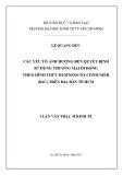 Luận văn Thạc sĩ Kinh tế: Các yếu tố ảnh hưởng đến quyết định sử dụng Thương mại di động theo hình thức Business-to-Consumer (B2C) trên địa bàn TP.HCM