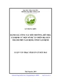 Luận văn Thạc sĩ Quản lý đất đai: Đánh giá công tác bồi thường, hỗ trợ, tái định cư một số dự án trên địa bàn thành phố Nam Định, tỉnh Nam Định