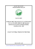 Luận văn Thạc sĩ Quản lý đất đai: Đánh giá thực trạng quản lý và sử dụng đất của các tổ chức kinh tế trên địa bàn huyện Quảng Xương - tỉnh Thanh Hóa giai đoạn 2013-2018