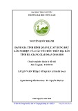 Luận văn Thạc sĩ Quản lý đất đai: Đánh giá tình hình quản lý, sử dụng đất lâm nghiệp của các tổ chức trên địa bàn tỉnh Hà Giang giai đoạn 2010 - 2018