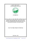 Luận văn Thạc sĩ Quản lý đất đai: Đánh giá kết quả thực hiện điều chỉnh quy hoạch sử dụng đất giai đoạn 2016 – 2018 và xây dựng phương án kế hoạch sử dụng đất đến năm 2020, thành phố Thanh Hóa, tỉnh Thanh Hóa