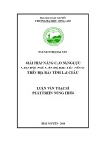 Luận văn Thạc sĩ Phát triển nông thôn: Giải pháp nâng cao năng lực cho đội ngũ cán bộ khuyến nông trên địa bàn tỉnh Lai Châu