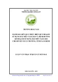 Luận văn Thạc sĩ Quản lý đất đai: Đánh giá kết quả thực hiện quy hoạch sử dụng đến năm 2018 và định hướng kế hoạch sử dụng đất đến năm 2020 cho huyện Xuân Trường, tỉnh Nam Định