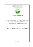 Luận văn Thạc sĩ Quản lý đất đai: Đánh giá tình hình quản lý và sử dụng đất của các tổ chức kinh tế trên địa bàn thị xã Bỉm Sơn, tỉnh Thanh Hóa giai đoạn 2014 - 2017