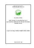 Luận văn Thạc sĩ Phát triển nông thôn: Thực trạng và giải pháp quản lý, bảo vệ rừng trên địa bàn huyện Yên Minh, tỉnh Hà Giang