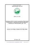 Luận văn Thạc sĩ Quản lý đất đai: Đánh giá công tác đấu giá quyền sử dụng đất của một số dự án trên địa bàn huyện Bình liêu, tỉnh Quảng Ninh giai đoạn 2015 - 2017