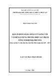 Luận văn Thạc sĩ Báo chí học: Báo in Đồng bằng sông Cửu Long với vấn đề xây dựng thương hiệu sản phẩm nông nghiệp địa phương