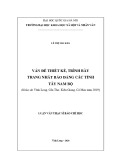 Luận văn Thạc sĩ Báo chí học: Vấn đề thiết kế, trình bày trang nhất báo Đảng các tỉnh Tây Nam Bộ