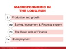 Lecture Macroeconomics - Chapter 2.1: Production & Growth