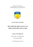 Luận văn Thạc sĩ Công nghệ thông tin: Phát triển hệ thống quảng cáo thông minh trên mạng xã hội