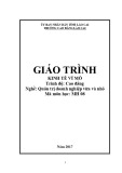 Giáo trình Kinh tế vĩ mô (Nghề: Quản trị doanh nghiệp vừa và nhỏ) - Trường CĐ Cộng đồng Lào Cai