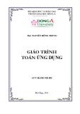 Giáo trình Toán ứng dụng - ThS. Nguyễn Hồng Nhung