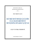 Luận văn Thạc sĩ Kinh tế: Hoàn thiện thuyết minh báo cáo tài chính của các doanh nghiệp niêm yết trên thị trường chứng khoán tại Việt Nam