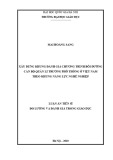 Luận văn Thạc sĩ: Xây dựng khung đánh giá chương trình bồi dưỡng cán bộ quản lí trường phổ thông ở Việt Nam theo khung năng lực nghề nghiệp