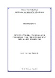 Luận văn Thạc sĩ Kinh tế: Mức sẵn lòng trả của hộ gia đình cho dịch vụ cung cấp nước sinh hoạt trên địa bàn tỉnh Bến Tre