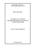 Luận văn Thạc sĩ Kinh tế: Tác động của các yếu tố ảnh hưởng đến huyết áp ở người lớn và hướng phòng bệnh