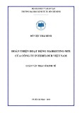 Luận văn Thạc sĩ Kinh tế: Hoàn thiện hoạt động marketing mix của Công ty Interflour Việt Nam