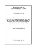 Luận văn Thạc sĩ Kinh tế: Công tác kiểm tra, giám sát việc thực hiện dự án của các doanh nghiệp có vốn đầu tư trực tiếp nước ngoài tại TP.Hồ Chí Minh – Thực trạng và giải pháp hoàn thiện