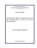 Luận văn Thạc sĩ Kinh tế: Giải pháp hoàn thiện quản trị rủi ro tín dụng đối với khách hàng cá nhân tại ngân hàng TMCP Tiên Phong