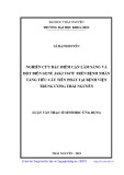 Luận văn Thạc sĩ Sinh học ứng dụng: Nghiên cứu đặc điểm cận lâm sàng và đột biến gene JAK2 V617F trên bệnh nhân tăng tiểu cầu tiên phát tại bệnh viện Trung ương Thái Nguyên