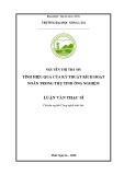 Luận văn Thạc sĩ Công nghệ sinh học: Tính hiệu quả của kỹ thuật kích hoạt noãn trong thụ tinh ống nghiệm