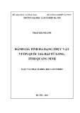 Luận văn Thạc sĩ Khoa học lâm nghiệp: Đánh giá tính đa dạng thực vật vườn quốc gia Bái Tử Long, tỉnh Quảng Ninh