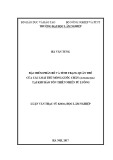 Luận văn Thạc sĩ Khoa học lâm nghiệp: Đặc điểm phân bố và tình trạng quần thể của các loài thú móng guốc chẵn (Artiodactyla) tại khu bảo tồn thiên nhiên Pù Luông