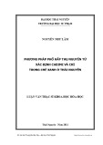 Luận văn Thạc sĩ Khoa học Hoá học: Phương pháp phổ hấp thụ nguyên tử xác định hàm lượng cadimi và chì trong chè xanh ở Thái Nguyên