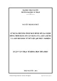 Luận văn Thạc sĩ Khoa học hoá học: Sử dụng phương pháp đơn hình để xác định đồng thời hằng số cân bằng của axit axetic và axit benzoic từ dữ liệu pH thực nghiệm