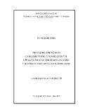 Luận văn Thạc sĩ Kinh tế: Ảnh hưởng của hành vi công dân trong tổ chức (OCB) tới kết quả làm việc của người lao động tại Công ty TNHH MTV Cao Su Bình Long