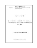 Luận văn Thạc sĩ Kinh tế: Giải pháp nâng cao sự hài lòng của người lao động tại Công ty TNHH Đầu tư Bonjour Việt Nam