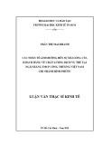 Luận văn Thạc sĩ Kinh tế: Các yếu tố ảnh hưởng đến sự hài lòng của khách hàng về chất lượng dịch vụ thẻ tại Ngân hàng TMCP Công Thương Việt Nam chi nhánh Bình Phước