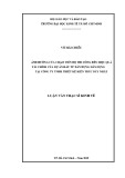 Luận văn Thạc sĩ Kinh tế: Ảnh hưởng của chậm tiến độ thi công đến hiệu quả tài chính của dự án xây dựng dân dụng tại Công ty TNHH Thiết kế Kiến trúc Duy Nhất