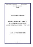 Luận án Tiến sĩ Kinh tế: Kế toán doanh thu, chi phí và kết quả kinh doanh tại các doanh nghiệp lâm nghiệp ở Việt Nam