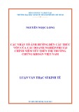 Luận văn Thạc sĩ Kinh tế: Các nhân tố ảnh hưởng đến cấu trúc vốn của các doanh nghiệp phi tài chính niêm yết trên thị trường chứng khoán Việt Nam