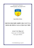 Luận văn Thạc sĩ Kỹ thuật: Phương pháp điều khiển chia tải p và q trong hệ thống năng lượng mặt trời