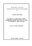 Luận văn Thạc sĩ Kinh tế: Giải pháp cải thiện hoạt động marketing nội bộ tại Công ty TNHH Ô tô Modena – đến năm 2022