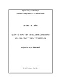 Luận văn Thạc sĩ Kinh tế: Quản trị dòng tiền và thành quả tài chính của các công ty niêm yết Việt Nam