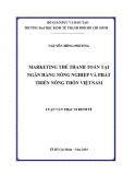 Luận văn Thạc sĩ Kinh tế: Marketing thẻ thanh toán tại ngân hàng Nông nghiệp và Phát triển Nông thôn Việt Nam