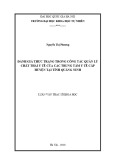 Luận văn Thạc sĩ Khoa học: Đánh giá thực trạng trong công tác quản lý chất thải y tế của các Trung tâm Y tế cấp huyện tại Quảng Ninh