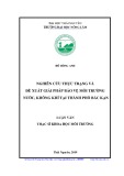 Luận văn thạc sĩ Khoa học môi trường: Nghiên cứu thực trạng và đề xuất giải pháp bảo vệ môi trường nước, không khí tại thành phố Bắc Kạn