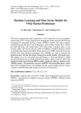 Machine learning and time series models for VNQ market predictions