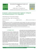 Economics and environmental development: Testing the environmental Kuznets curve hypothesis