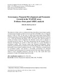 Governance, Financial Development and Economic