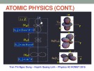 Lecture Physics A2: Atomic physics (Cont.)