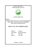 Khoá luận tốt nghiệp Đại học: Đánh giá công tác quản lý và xử lý bao bì hóa chất bảo vệ thực vật tại xã Tân Cương, thành phố Thái Nguyên, tỉnh Thái Nguyên
